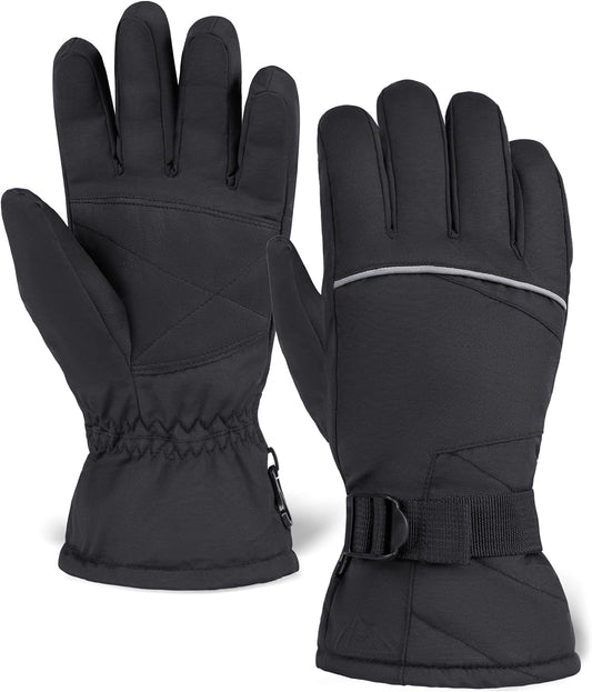 Ski Gloves for Men & Women -Thermal Snow Gloves & Waterproof Snowboarding Gloves - Warm Winter Gloves for Men